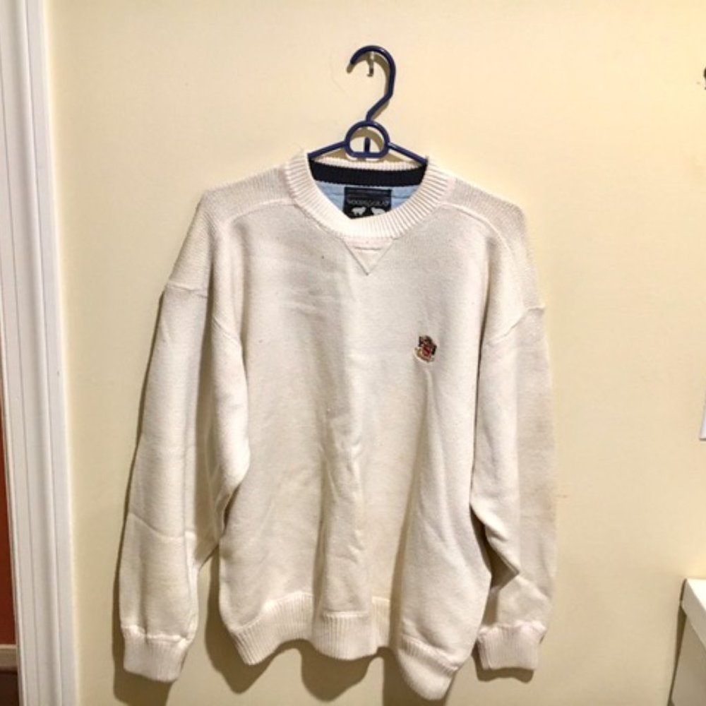 COTTON TENNIS SWEATER BY WOODS & GRAY